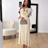 Aleyna™ | Lange jurk old-money style