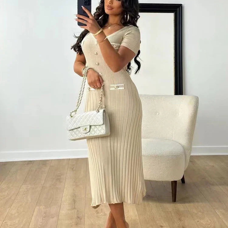 Aleyna™ | Lange jurk old-money style